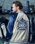 Vancouver Canucks Wild Collective Satin Bomber Jacket