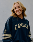Vancouver Canucks Signature Collection Womens Heritage Crewneck