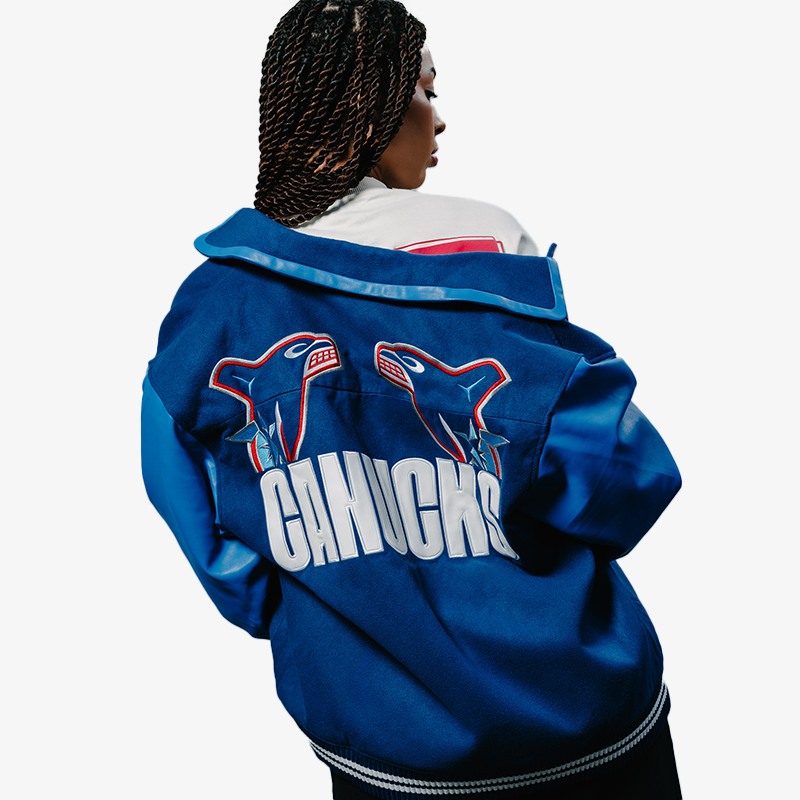 Vancouver Canucks x In House Orca Varsity Jacket