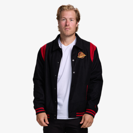 Vancouver Canucks New Era Sport Nite Skate Snap Jacket