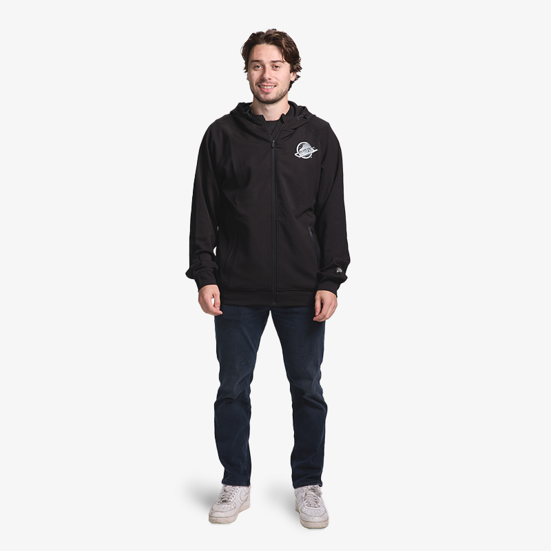 Vancouver Canucks New Era Active Zip Black Skate Hoodie