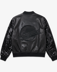 Vancouver Canucks Signature Collection Women's Leather Sequin Bomber