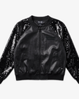 Vancouver Canucks Signature Collection Women's Leather Sequin Bomber