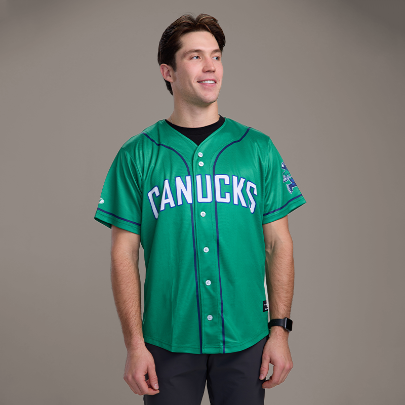 Green baseball jersey on sale