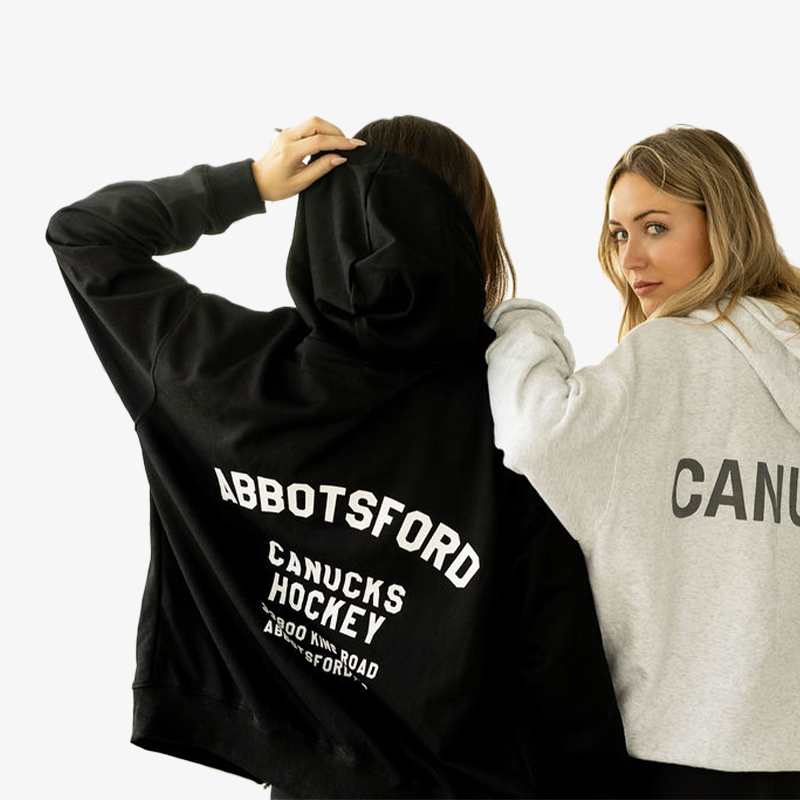 Abbotsford Canucks x Line Change Ladies Black City Zip Hoodie
