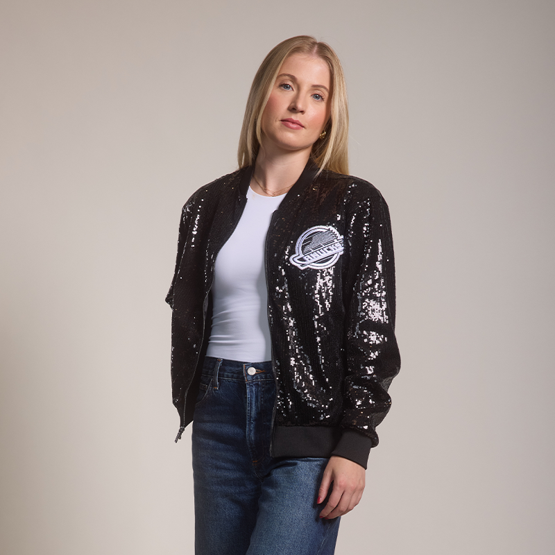 Vancouver Canucks Black Sequin Skate Jacket – Vanbase