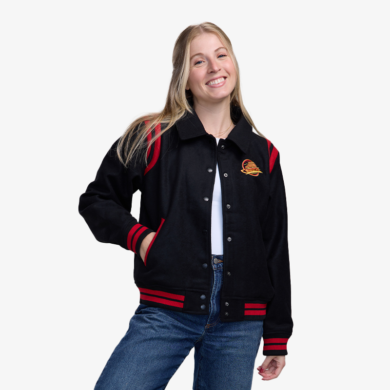 Vancouver Canucks New Era Women's Arc Snap Skate Jacket