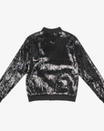 Vancouver Canucks Black Sequin Skate Jacket