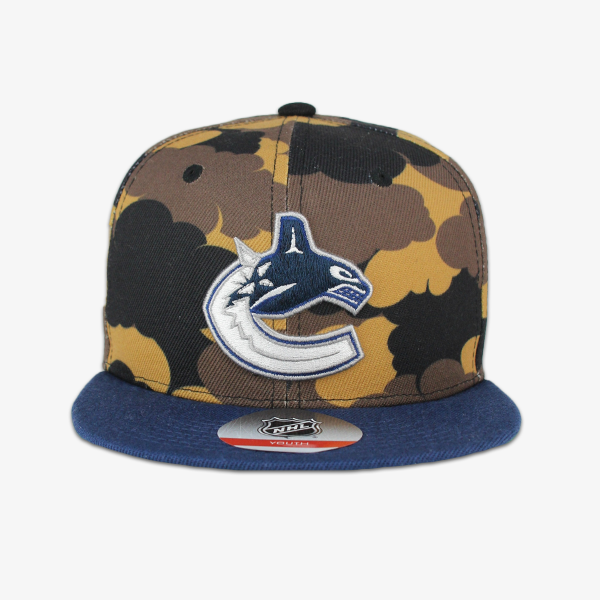 Vancouver Canucks Youth Camo Snapback