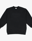 Vancouver Canucks In House Black Embossed Crewneck