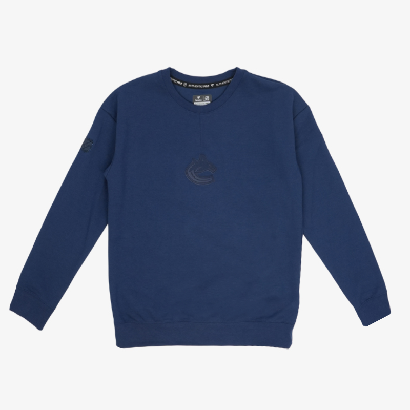 Vancouver Canucks Fanatics A.Pro Orca Navy Crewneck