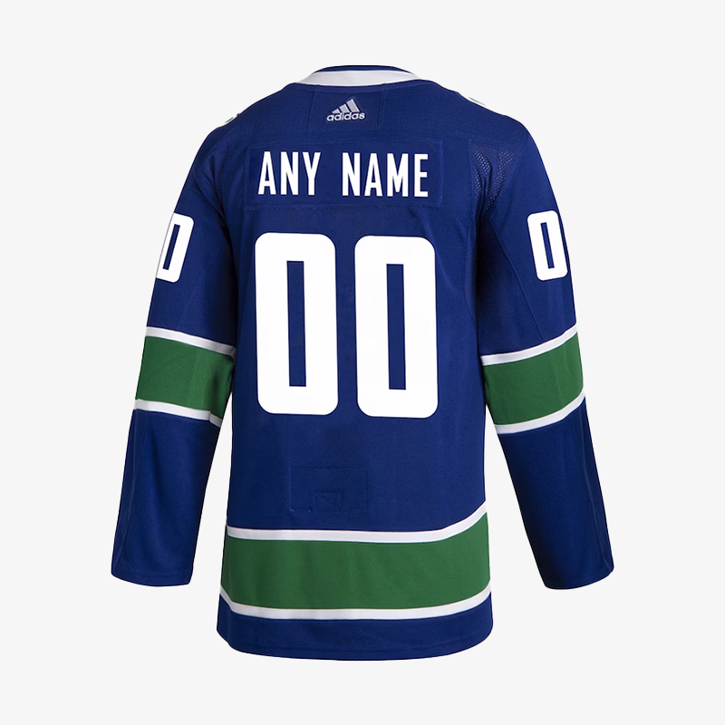 Vancouver Canucks Adidas Pro Custom Home Stitch Jersey