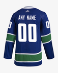Vancouver Canucks Adidas Pro Custom Home Stitch Jersey