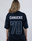 Vancouver Canucks Blue Football Tee