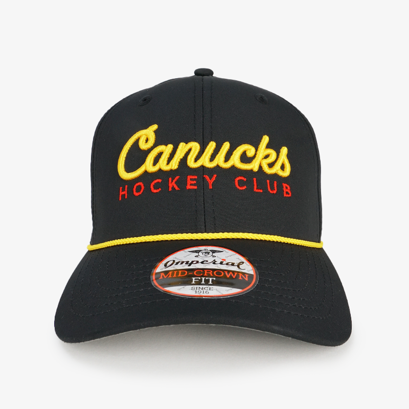 Vancouver Canucks G&G Black/Gold Rope Skate Hat