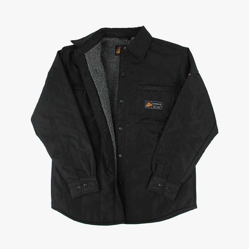 Vancouver Canucks Canvas Sherpa Lined Skate Jacket