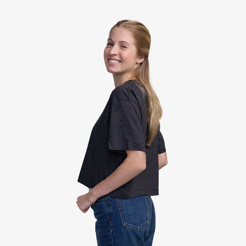 Vancouver Canucks New Era Women's Boxy Skate Crop T-shirt