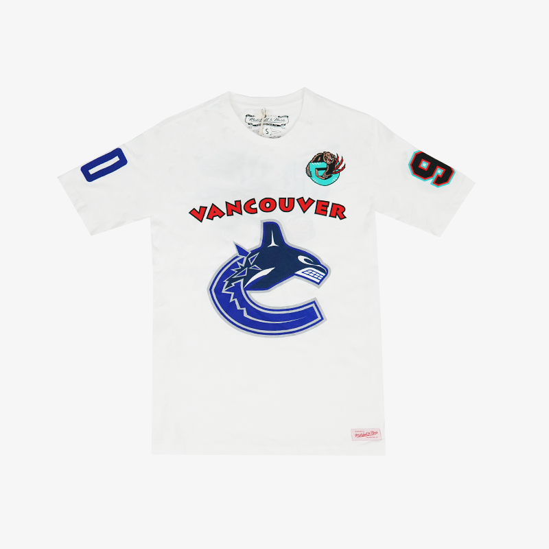 Vancouver Canucks X Grizzlies White Vintage Orca T-Shirt