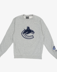Vancouver Canucks New Era Grey Orca Crewneck