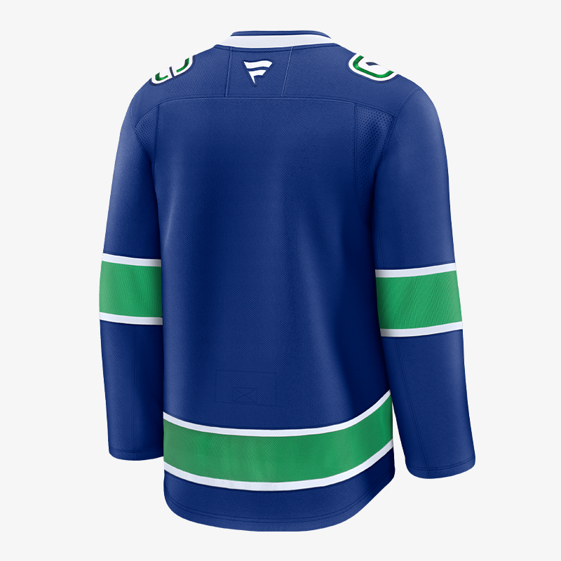 Vancouver Canucks Fanatics Premium Blank Home Jersey
