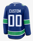 Vancouver Canucks Fanatics Premium Custom Home Stitch Jersey