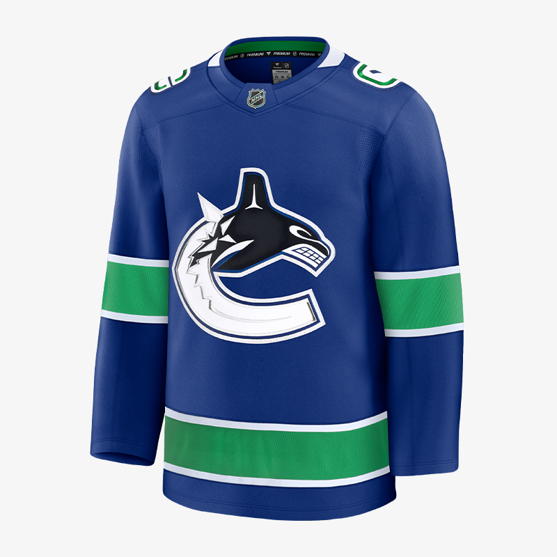 Vancouver Canucks Fanatics Premium Custom Home Stitch Jersey