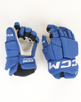 Used CCM Ultra Tacks Hronek Blue Gloves - 14"