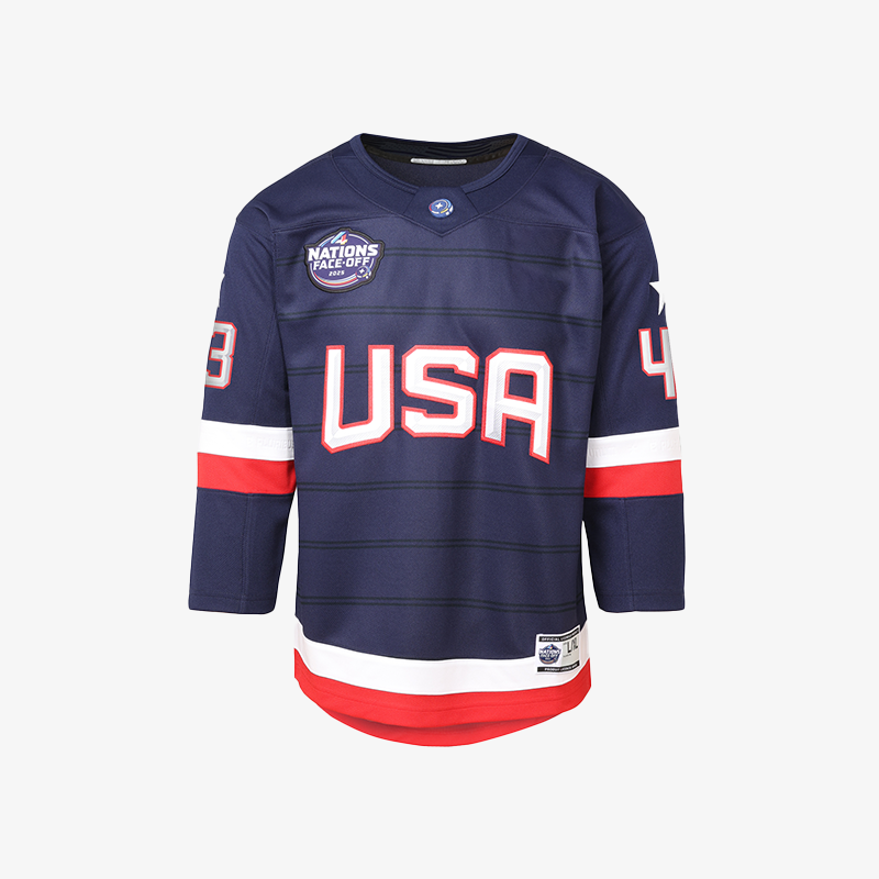 4 Nations Team USA Hughes Youth Jersey