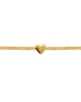 Vancouver Canucks Gold Slider Heart Charm Chain Bracelet