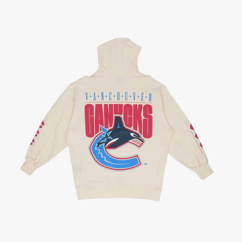 Vancouver Canucks In House Cream 04' Orca Hoodie