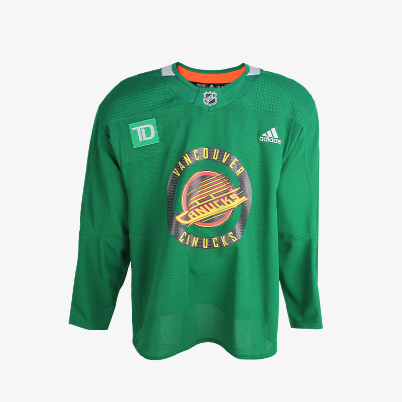 Vancouver Canucks Green Skate Made In Canada Primegreen Used Practice Vanbase