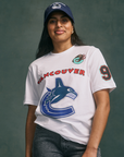 Vancouver Canucks X Grizzlies White Vintage Orca T-Shirt