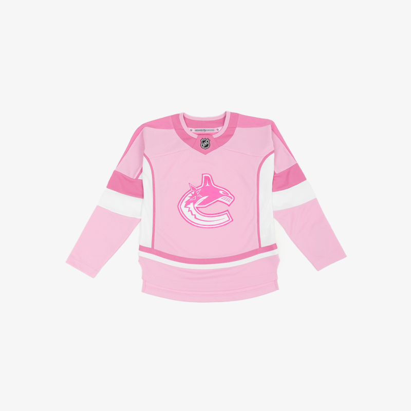 Vancouver Canucks Child Pink Orca Jersey