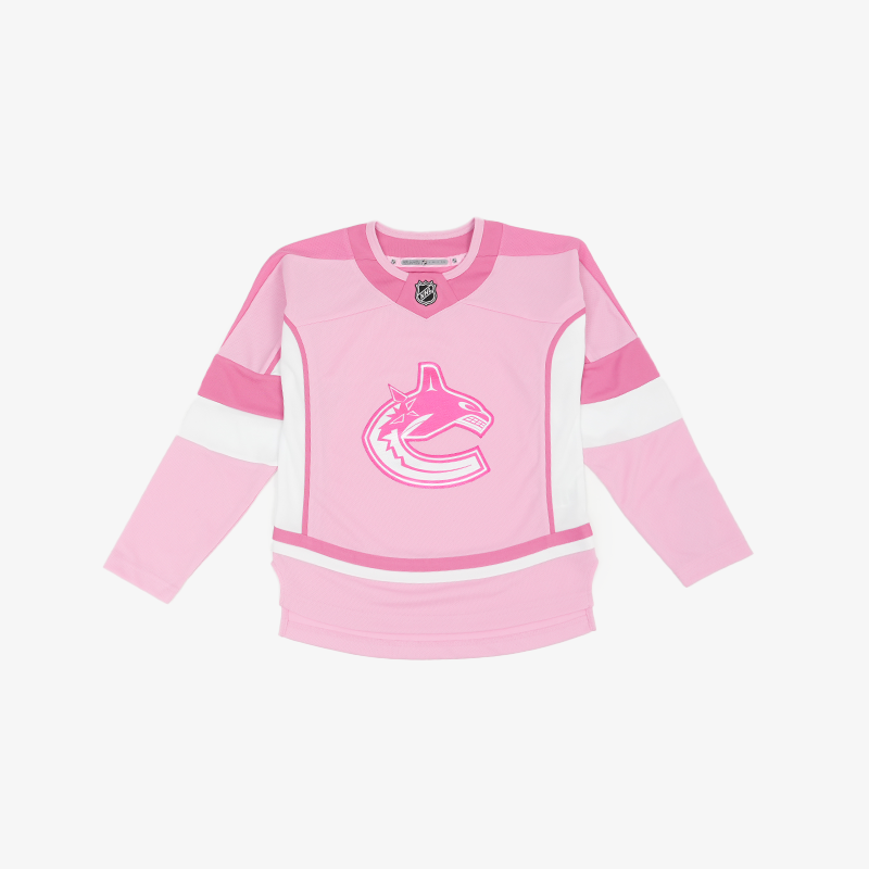 Vancouver Canucks Youth Pink Orca Jersey