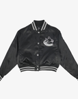 Vancouver Canucks Black Satin Orca Jacket