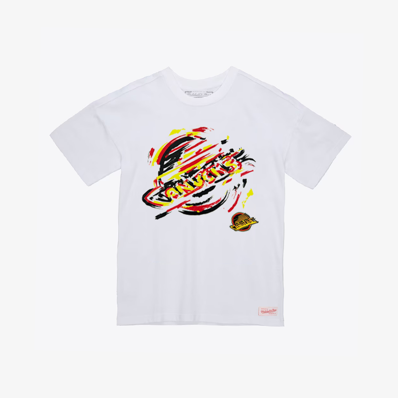 Vancouver Canucks M&N Scribble Skate T-Shirt