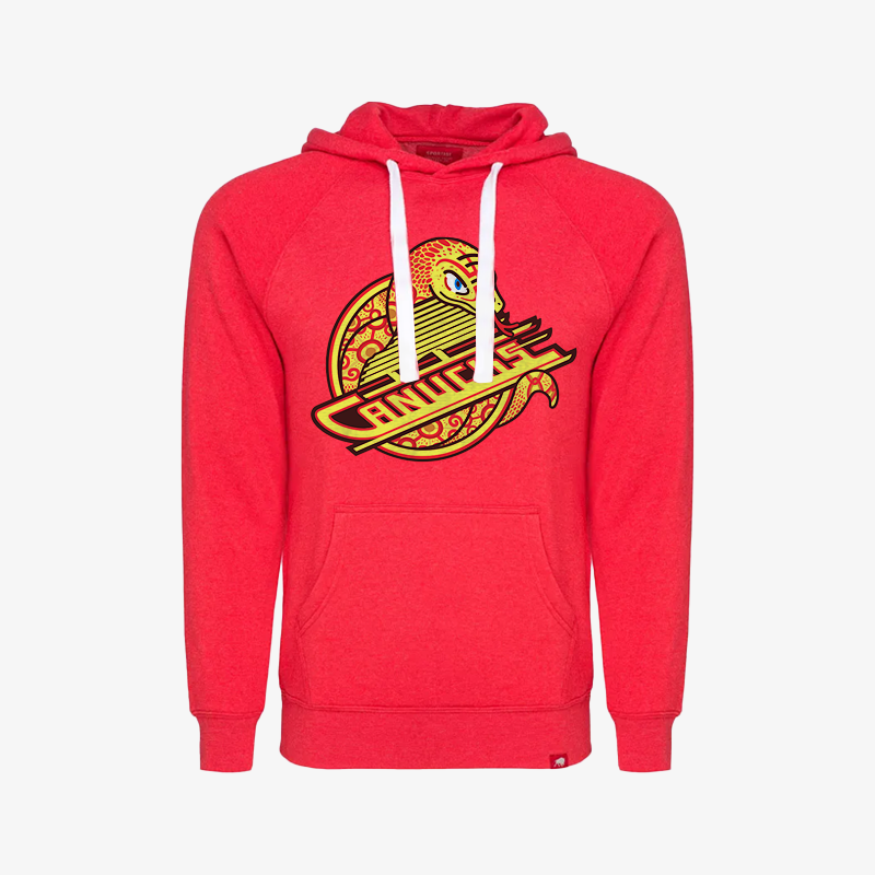 Vancouver Canucks Lunar New Year 2025 Red Sportiqe Hoodie