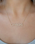 Vancouver Canucks Gold Pavé Necklace