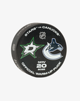 Vancouver Canucks 25/26 Official Warm-Up Puck (vs Dallas Stars)