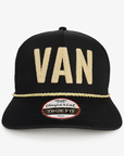 Vancouver Warriors G&G Black/Gold Rope Hat
