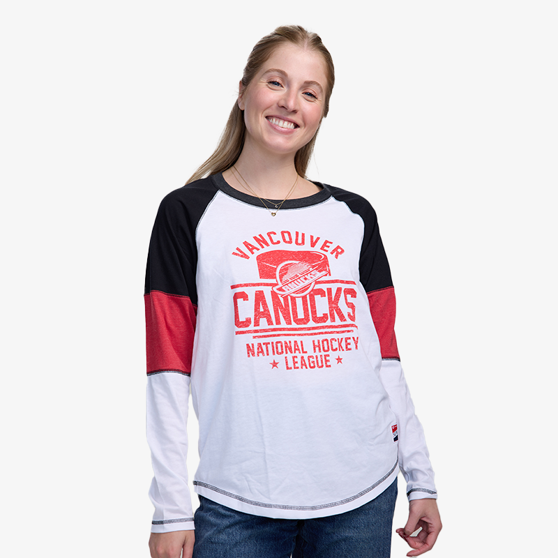 Vancouver Canucks New Era Womens Arc Skate Long Sleeve