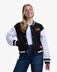 Vancouver Canucks New Era Women's Black and White Skate Jacket