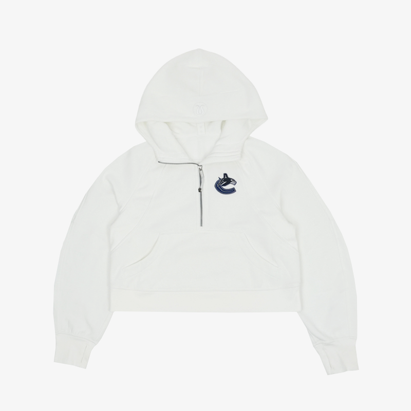 Vancouver Canucks x lululemon Womens White Scuba 1/2 Zip