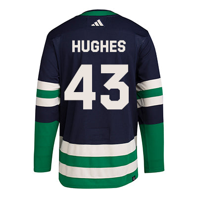 Vancouver Canucks Hughes reverse retro Authentic pro Adidas 54 jersey BNWT