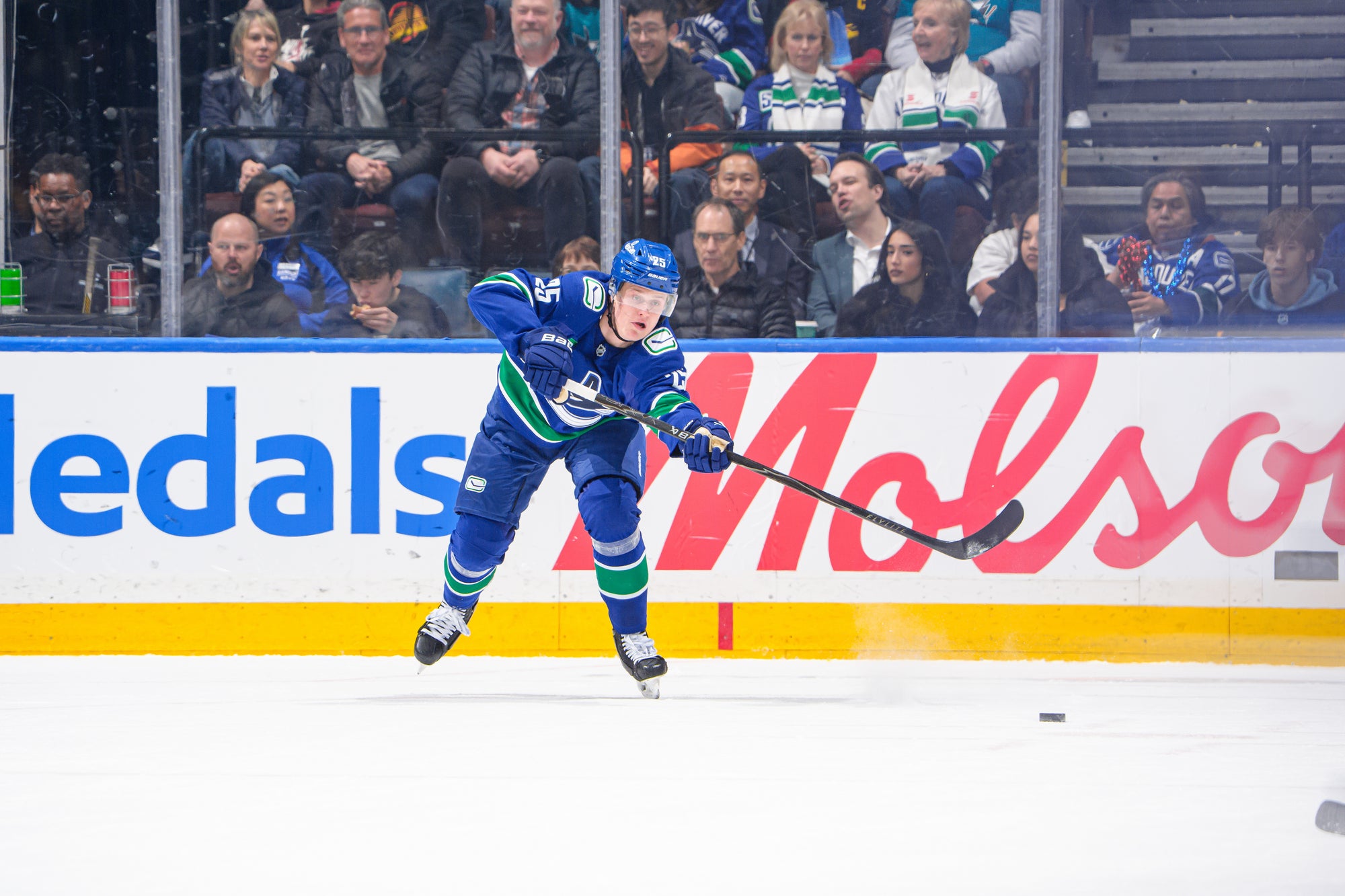 Elias Pettersson (D) 2025-2026 Game Worn Home Set 2 Jersey