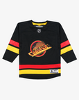 Vancouver Canucks Toddler Blank Black Skate Jersey
