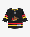 Vancouver Canucks Infant Name & Number Black Skate Jersey