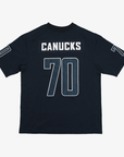 Vancouver Canucks Blue Football Tee