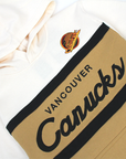 Vancouver Canucks Youth M&N Cream Skate Hoodie