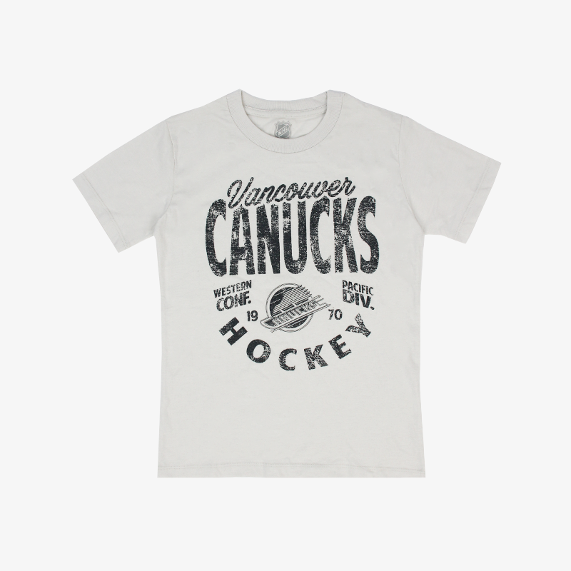 Vancouver Canucks Youth Cream Skate Tee